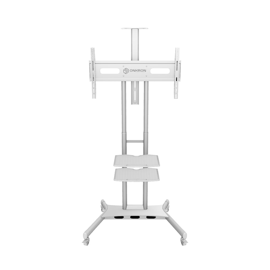 ONKRON TS1881 White Mobile TV Stand 3D and Augmented Reality Version